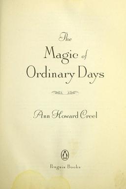 The magic of ordinary days
