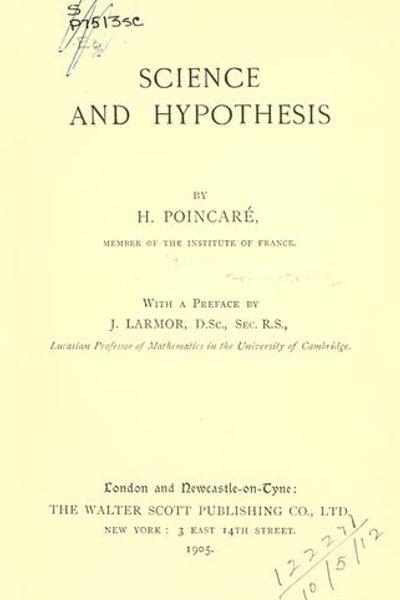 Cover of La science et l'hypothèse