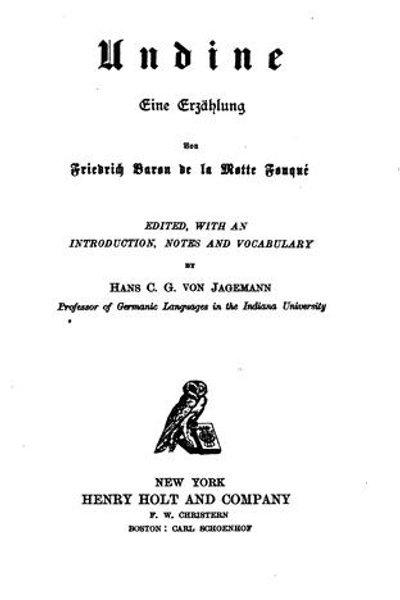 Cover of Undine, eine Erzählung