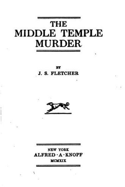 Cover of The Middle Temple Murder