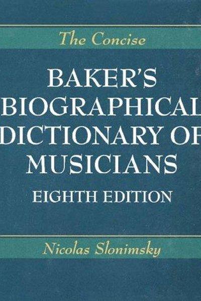 Cover of The biographical dictionary of musicians