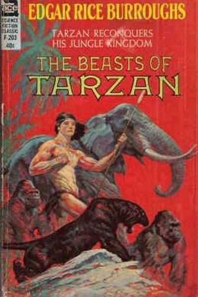 Cover of The Beasts of Tarzan (Classic Ace SF, F-203)
