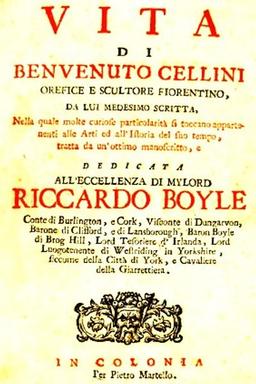 Cover of Vita di Benvenuto Cellini