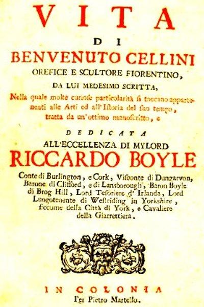 Cover of Vita di Benvenuto Cellini