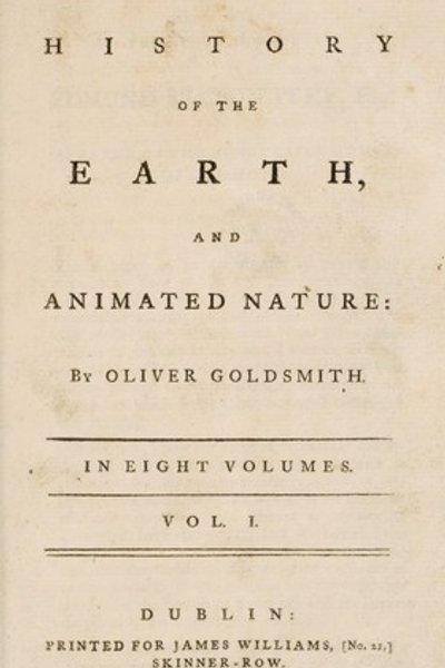 Cover of An history of the earth, and animated nature