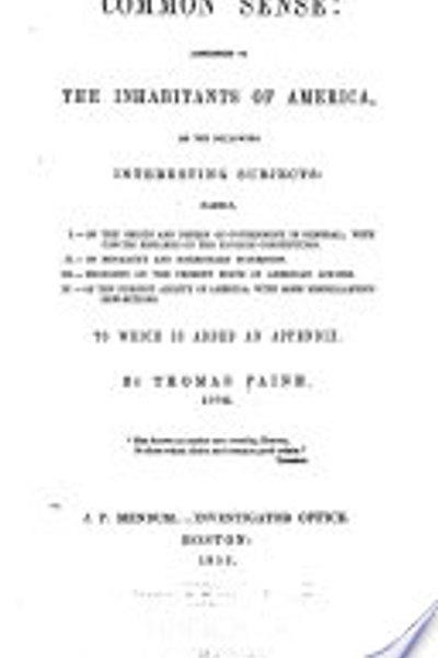 Cover of Common Sense
