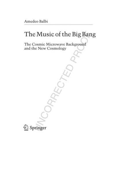 The music of the big bang