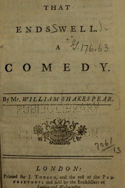 All's Well That Ends Well