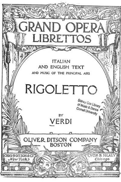 Cover of Rigoletto
