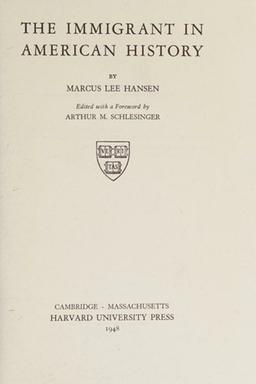 The immigrant in American history