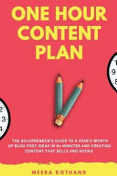 Cover of The one-hour content plan