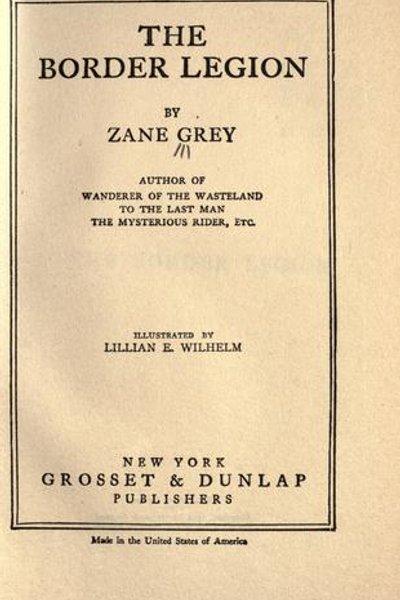 Cover of The border legion