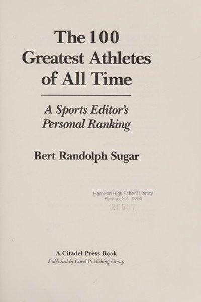 Cover of The 100 greatest athletes of all time