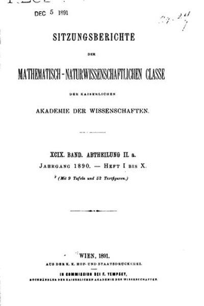 Sitzungsberichte der Philosophisch-historischen Classe