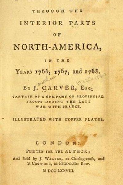 Cover of Travels through the interior parts of North America, in the years 1766, 1767, and 1768
