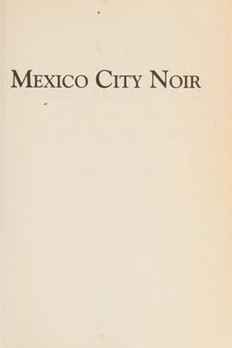 Mexico City Noir