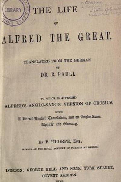 The life of Alfred the Great