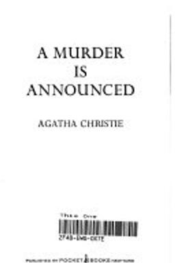 A Murder Is Announced