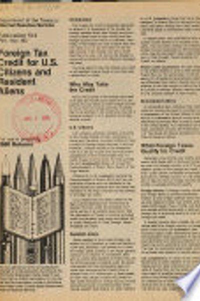 Foreign tax credit for U.S. citizens and resident aliens