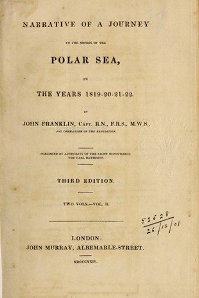 Cover of Journey to the shores of the Polar sea, in 1819-20-21-22