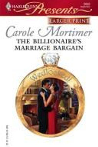 Cover of The Billionaire's Marriage Bargain