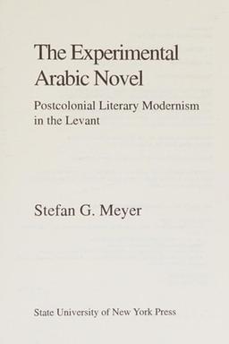 The experimental Arabic novel