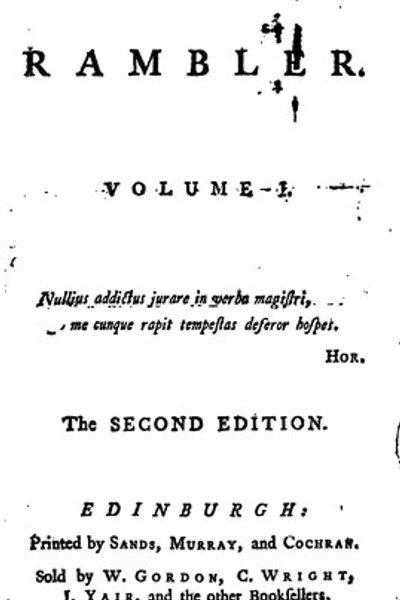 Cover of The rambler