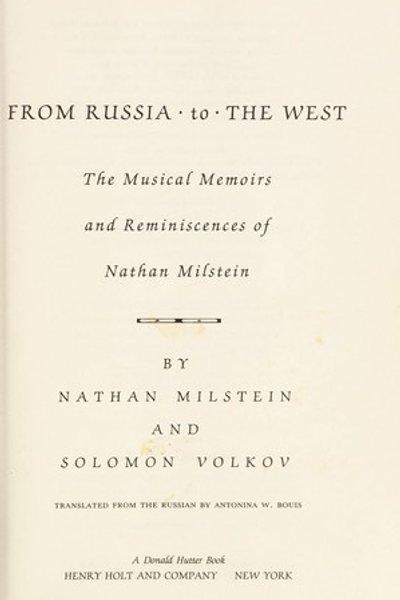 Cover of From Russia to the West