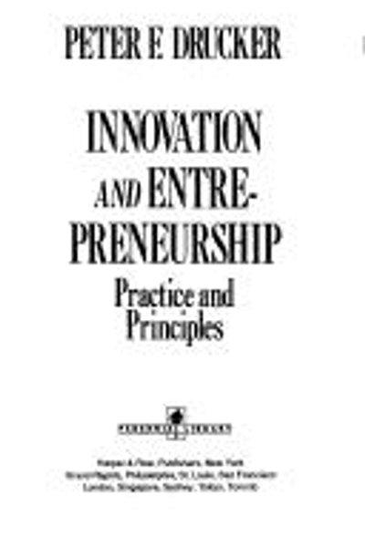 Innovation and Entrepreneurship