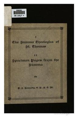 Cover of Summa Theologica