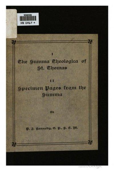 Cover of Summa Theologica