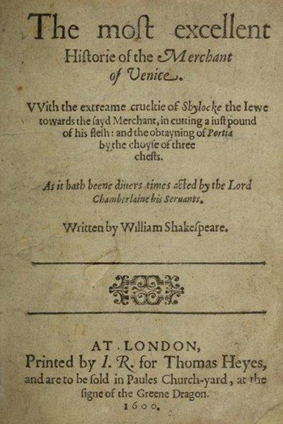 Cover of The Merchant of Venice