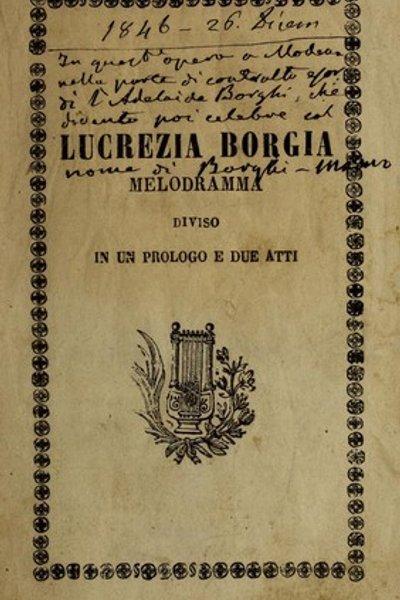 Cover of Lucrezia Borgia