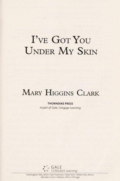 Cover of I've got you under my skin