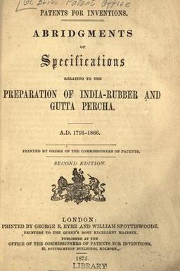 Cover of Patents for inventions