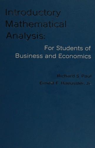Cover of Introductory Mathematical Analysis