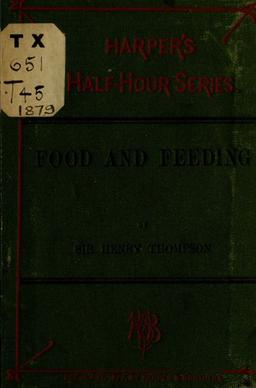 Cover of Food and feeding