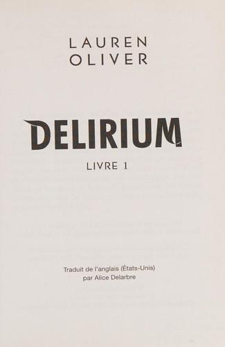Cover of Delirium