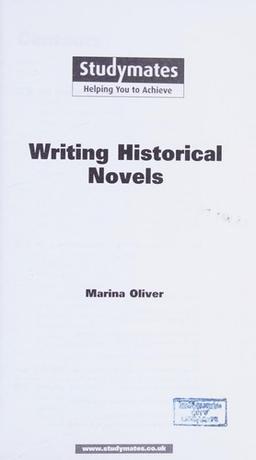 Cover of Writing historical fiction