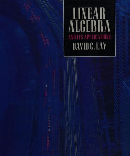 Cover of Linear algebra and its applications