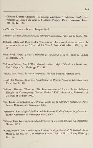 Cover of Magical realism in contemporary Chicano fiction