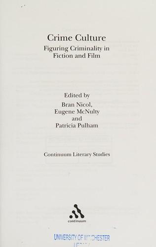Cover of Crime culture