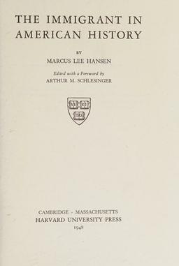 The immigrant in American history