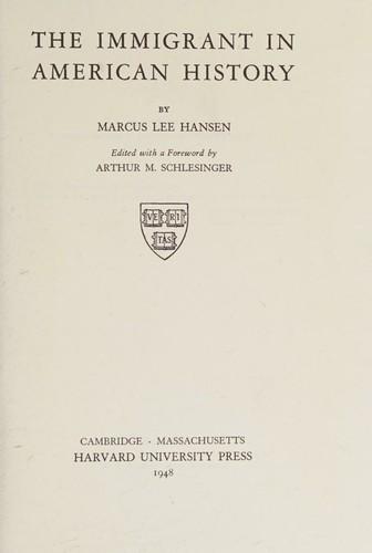 The immigrant in American history