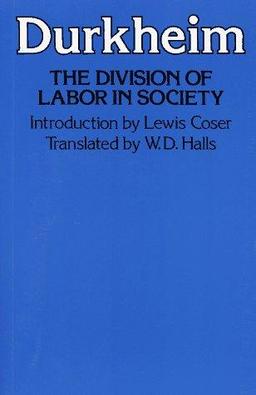 Cover of De la division du travail social