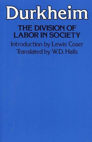 Cover of De la division du travail social