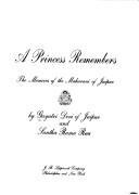 Cover of A princess remembers
