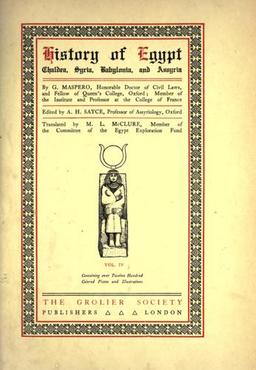 Cover of History of Egypt, Chaldea, Syria, Babylonia, And Assyria