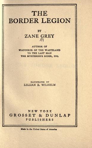 Cover of The border legion