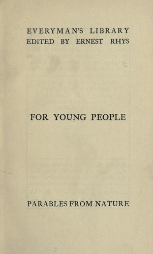 Cover of Parables from nature